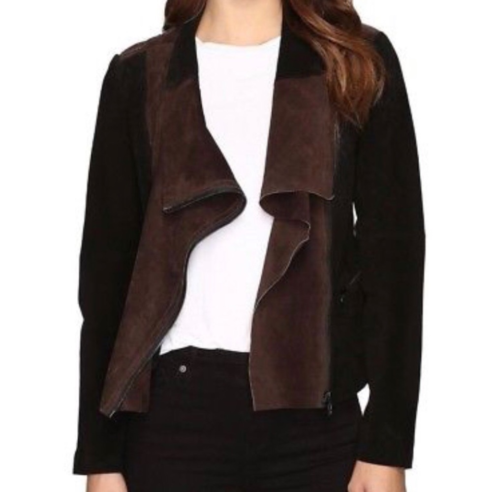 Blank NYC Colorblock Leather Jacket